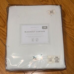 Pottery Barn Kids Quincy White Blackout Curtain